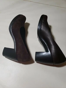 Dansko schokobraune Leder Wildleder Pumps Absatz Slipper Größe US 9-9,5 / 40 - Bild 1 von 6