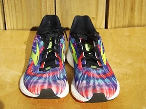 Size 8 BROOKS Launch 8 Road Running Shoes Tie Die Print Women - Picture 1 of 9