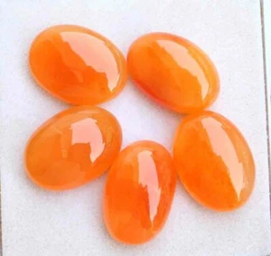 Hermosa piedra preciosa cabujón suelta naranja ovalada de cornalina natural de 48,10 quilates 8*13 mm - Imagen 1 de 3
