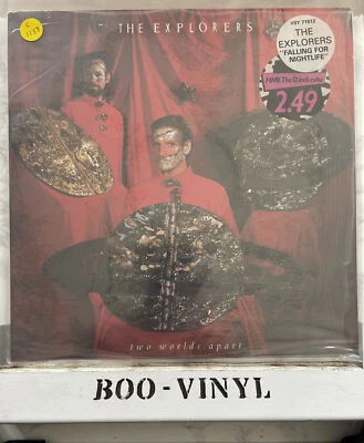 THE EXPLORERS TWO WORLDS APART 12" +BONUS PIC DISC VIRGIN (1984) MINT SEALED UK - Image 1 of 2
