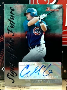 CASEY McGEHEE AUTO ~ 2007 BOWMAN SIGNS OF THE FUTURE #SOF-CM CUBS YANKEES TIGERS - Picture 1 of 2