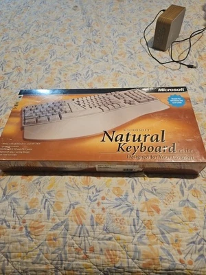 Microsoft Natural Keyboard Elite Wired Ergonomic PS/2 / USB - NEW SEALED! - Image 1 of 4