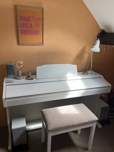 Roland HP-3 Electric Piano Finished In White - Picture 1 of 7