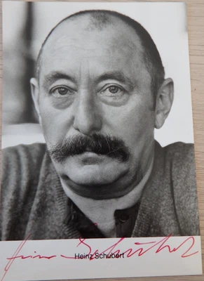Autogramm deutscher Film TV Theater Schauspieler Heinz Schubert (124931) - Bild 1 von 2