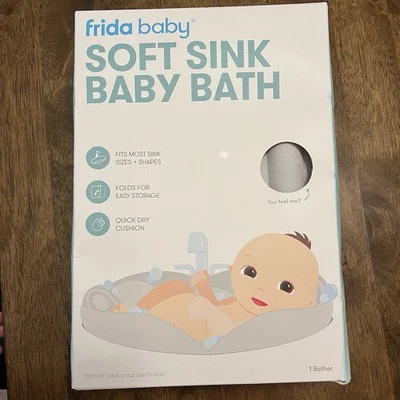 НОВАЯ мягкая раковина Frida Baby детская ванна НЕРАСПЕЧАТАННАЯ предметы первой необходимости для ванны новорожденного - Изображение 1 из 4