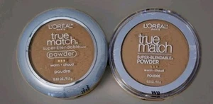 2x L'Oreal Paris True Match Super-Blendable Powder W8 Warm Creme Cafe - Picture 1 of 2