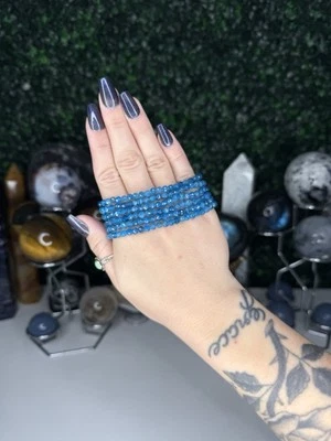 Faceted Blue Apatite Bracelets | Crystal Jewelry, Intuitively Chosen - Image 1 of 4