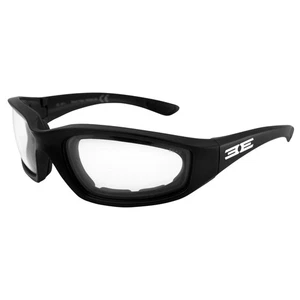 Epoch Eyewear Motorcycle Auto-Darkening Sunglasses Black Frame Clear - Dark Lens - Picture 1 of 9