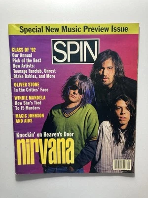 SPIN Magazine January 1992 “Special New Music Preview” NIRVANA Kurt Cobain - Image 1 of 4