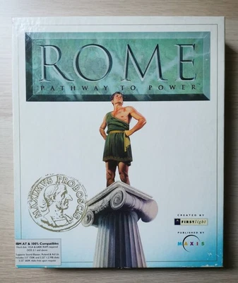 Rome Path to Power PC Big Box 1992 Maxis Firstlight US Hints & Tips Booklet - Immagine 1 di 4