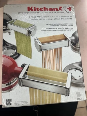 KitchenAid Stand Mixer Attachment 3-Piece Pasta Roller & Cutter Set KSMPRA MINT! - Image 1 of 2