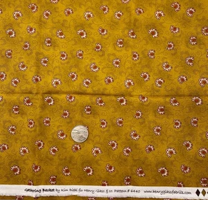 GATHERING BASKET #6440 by Kim Diehl for Henry Glass & Co - 1/2 yd Cotton Fabric - Picture 1 of 1