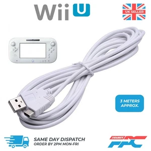 for Nintendo Wii U Gamepad Controller - 3m Long USB Charger Cable Lead | FPC - Picture 1 of 7