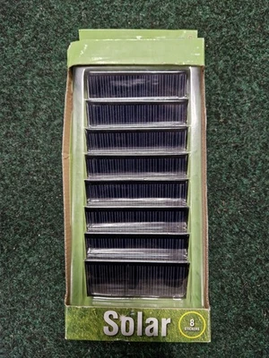 Kids Globe Solar Panels x8 stickers Farm accessories Renewable energy toy toys - Image 1 of 4