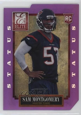 2013 Panini Elite Status Purple Die-Cut /57 Sam Montgomery #184 Rookie RC - Image 1 of 2