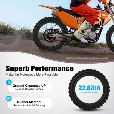 For Honda Crf150f Crf110f 90/100-16 Rear Tire 70/100-19 Front Tire W/ Inner Tube Foto 1 de 4