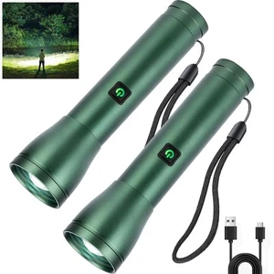 Flashlights High Lumens Rechargeable 2 Packs, 1,200,000 Lumens Super Bright W... - Picture 1 of 7