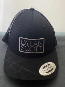 Dylan Scott SIGNED BLACK SnapBack Hat- Autographed Country Singer Star - Picture 1 of 12