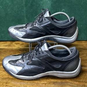 NIKE Lab G Series Mens 10.5 Athletic Shoes Black Silver Leather Lace Up C03187 - Picture 1 of 9