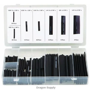 New 127pc Heat Shrink Wire Wrap Assortment Tubing Electrical Connection Cable - Picture 1 of 2