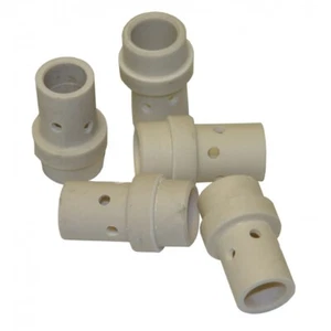 5 x weißer Gasdiffusor für MB36 MIG Schweißbrenner B3605W Binzel Stil - Bild 1 von 1