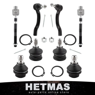 8Pcs Lower Ball Joints Inner Outer Tie Rods Kit For 2005-2019 Nissan Frontier - Image 1 of 4