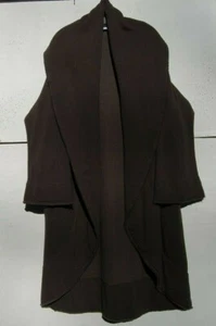 NWT Bryn Walker OSTRICH Organic Cotton/Bamboo Fleece Shawl Collar Wrap Coat 3X - Picture 1 of 3