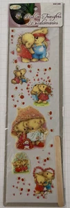 Crafts Rub on Transfers Valentine Bears Love Hugs Cuddles Kisses Scrapbooking - Picture 1 of 3