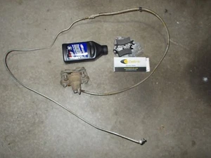 2008 Polaris Sportsman 800 Rear Brake Caliper Line Hose Fluid Pads - Imagen 1 de 2