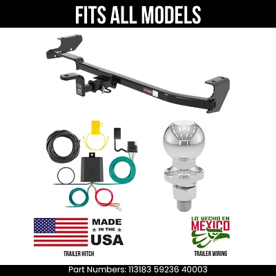 Enganche de remolque Saab 9-2X 05-06 cableado de 4 pines bola de 2" se adapta a todas las curtas 2 k 1,25" Foto 1 de 4