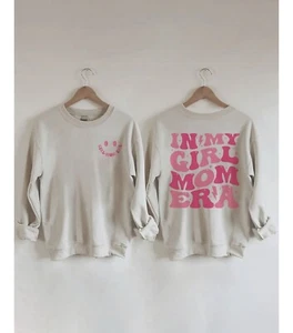 In My Girl Mom Era Tan Sweatshirt Size Small - Picture 1 of 5