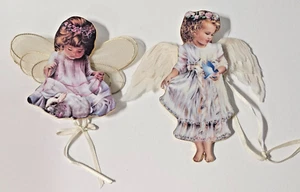 Bradford Exchange Heavens Little Angels Ornament Set Weihnachten 2-teilig nummeriert - Bild 1 von 5