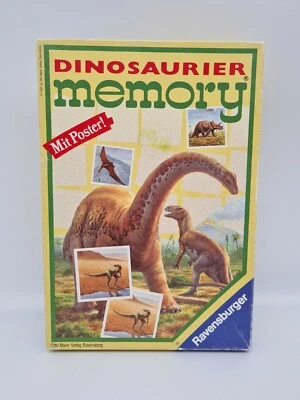 Dinosaurier Memory Ravensburger 1992 Gesellschaftsspiel Vintage  - Bild 1 von 4