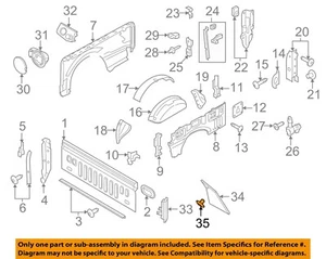FORD OEM-Fender Liner Retainer N806113S - Picture 1 of 2