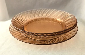 FORTECRISA RADIANCE PINK LUNCHEON PLATE & 2 SOUP BOWLS - Picture 1 of 7