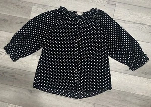 Adrienne Vittadini Polka Dot Top - Picture 1 of 7