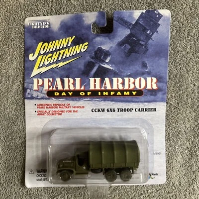 Johnny Lightning 1:64 scale CCKW 6x6 Troop Carrier Pearl Harbor, Item# 305-03 - Image 1 of 4