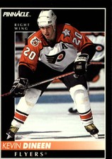 1992-93 Pinnacle Flyers Hockey Card #14 Kevin Dineen