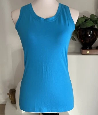 Camiseta sin mangas Lucy para mujer (S) azul Lucy elástica camisa sin mangas yoga atlética correr gimnasio Foto 1 de 4