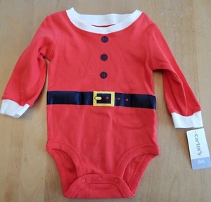 Carter's Santa Claus Bodysuit Unisex 6 Months - Picture 1 of 2
