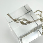 Tiffany & Co. Necklace Silver 925 Infinity Double chains 0.720.36in #A943