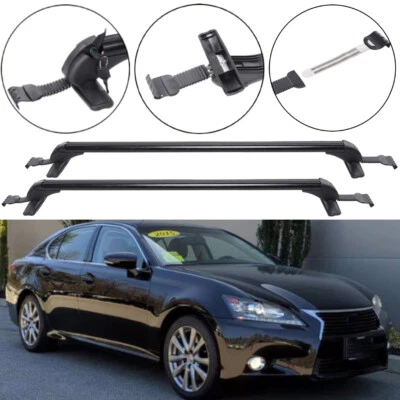 Portaequipajes barra transversal de bloqueo de 43,3" portaequipajes portaequipajes techo superior para LEXUS GS350 IS350 ES350 Foto 1 de 4
