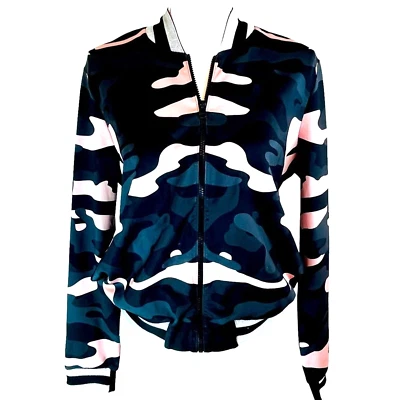 Chaqueta Bomber ULTRACOR Rosa Camuflada Satén Para Mujer Talla Pequeña Plateada Sigilosa Foto 1 de 4