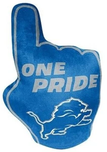 Detroit Lions New NFL Northwest #1 Fan One Pride Blue Finger Pillow Era Kissen - Bild 1 von 3