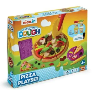 Fertig Steady Dough - PIZZA SPIELSET - inklusive 4 Töpfe Teig - Bild 1 von 3