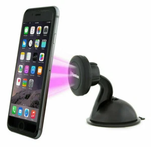 Magnetic Suction Cup Stand Car Mount Holder for ALL PHONES Windshield Dashboard - Picture 1 of 5