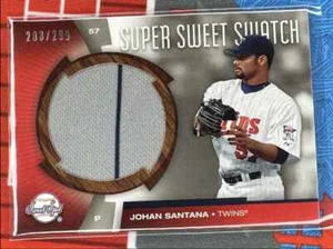 2006 Upper Deck Sweet Spot Super Swatch Johan Santana 203/299 Minnesota Twins - Picture 1 of 2