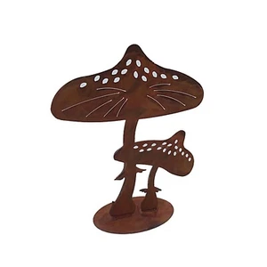 Gartendeko Fliegenpilz Rost Shilouette rostige Metalldeko HTI-Line - Bild 1 von 1