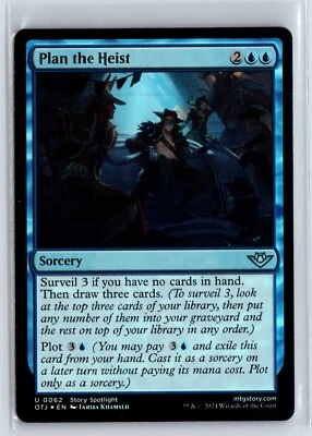 (3x) FOIL Plan the Heist Outlaws of Thunder Junction MTG Magic the Gathering - Image 1 of 2