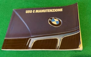 LIBRETTO USO E MANUTENZIONE BMW SERIE 3 (STAMPATO AGOSTO 1989) - Foto 1 di 5
